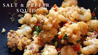 Chinese Salt and Pepper Squid  Fried Calamari Recipe  ASMR [upl. by Miah872]