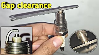 Adjusting spark plug clearance [upl. by Erdeid]