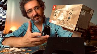 ASMR – Ma 1ère Console Nintendo  Déballage Cadeaux Switch Lite Hyrule Deluxe Travel Case amp Zelda [upl. by Ahsok]