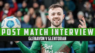 Interview  Conor McMenamin  Post Match Glenavon 24 [upl. by Ethbin]