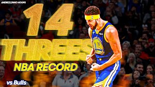 When Klay Thompson Scored 14 THREES amp Broke The NBA Record ● 52 vs Bulls ● 291018 ● 1080P 60 FPS [upl. by Pace129]