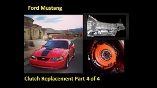 How to change a clutch flywheel throw out bearing pilot bearing  Ford Mustang part 4 of 4 [upl. by Appilihp]