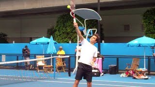 Roger Federer  SmashesOverheads in Slow Motion HD [upl. by Silloc]