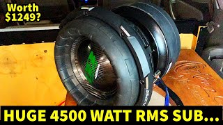 DEAF BONCES BIGGEST SUBWOOFER The 4512R Review [upl. by Evot577]