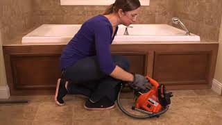 Ridgid 60753 Power Clear Drain Cleaning Machine Autofeed [upl. by Ahsirek]