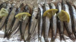 Sardinas y Boquerones al Horno al papillote [upl. by Nitsur]