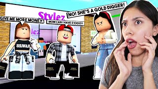 MY SON is DATING a GOLD DIGGER  Roblox  Bloxburg [upl. by September]