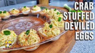 Crab Stuffed Deviled Eggs [upl. by Chaffee377]