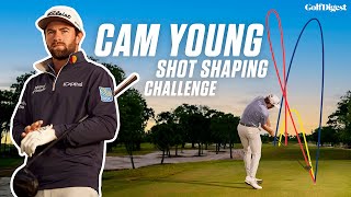 The Ultimate Shot Shaping Challenge with Cameron Young l Golf Digest [upl. by Hyman488]