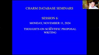 Thoughts on Scientific Proposal Writing  Nigel Paneth [upl. by Aonian736]