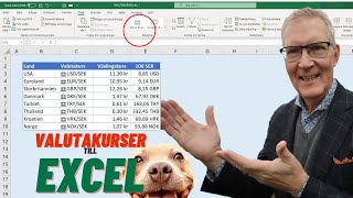 Aktuella uppdateringsbara valutakurser direkt till Excel [upl. by Rosati995]