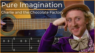 Pure Imagination  Charlie and the Chocolate Factory Simple Guitar Tab [upl. by Schroth161]