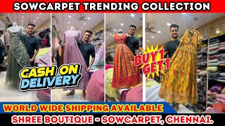 Sowcarpet Trending Dresses  Latest Collection  Shree Boutique Sowcarpet  Priya Just now fashion [upl. by Enak]