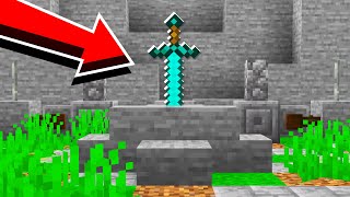 How to Build a SWORD STUCK IN STONE in Minecraft Shorts [upl. by Itraa]