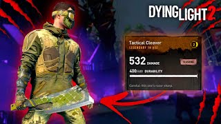 New Legendary Weapon Tactical Cleaver Outfit Showcase In Dying Light 2 Twitch Event [upl. by Granville]