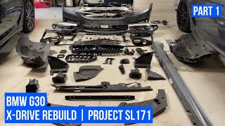 BMW G30  XDRIVE REBUILD  PROJECT SL171  Part 1 [upl. by Celestyn552]