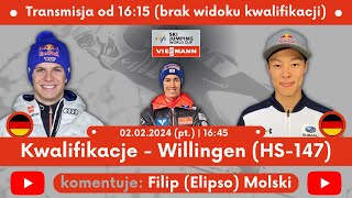 PŚ  Kwalifikacje  Willingen🇩🇪 HS147  02022024 pt  1645  🔴LIVE🔴 [upl. by Gausman]