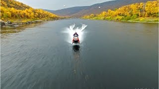 New World Record with snowmobile on water 212 km [upl. by Amesari]