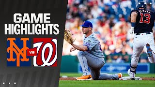 Mets vs Nationals Highlights 7224  MLB Highlights [upl. by Ameer]