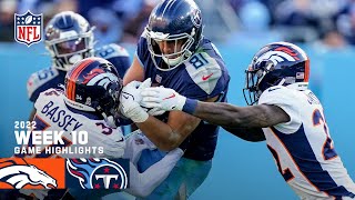 Denver Broncos vs Tennessee Titans  2022 Week 10 Game Highlights [upl. by Archibald]