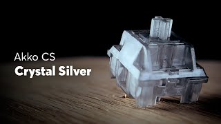 Akko CS Crystal Silver Switch Sound Test Quick amp Smooth [upl. by Nnyloj]