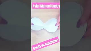 como hacer Balaca Banda Diadema para maquillaje mascarillas Spa diy shortvideo tutorial [upl. by Heber]