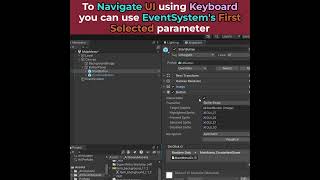 Unity UI Button Selection using Keyboard amp Gamepad [upl. by Melan]