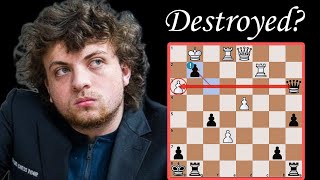 Hans Neimann Got Destroyed By Fabiano Caruana [upl. by Latsyrcal258]