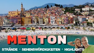 Menton France  The French Riviera Town  Walking Tour 4k  Côte dAzur [upl. by Nedia]