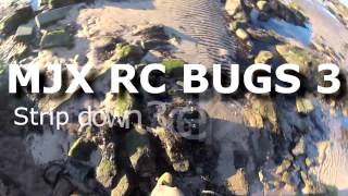 Strip Down MJX RC Bugs 3 3s 3 Cell amp Stock Battery test [upl. by Nnylg23]