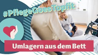 Rückenschonendes Umlagern vom Bett in den Rollstuhl  Gesund im Pflegealltag [upl. by Bar]