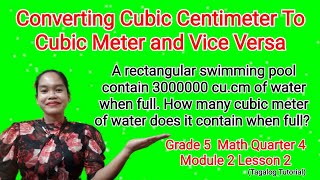 Converting Cubic Centimeter to Cubic Meter and Vice Versa math mathematics [upl. by Ettenrahs296]