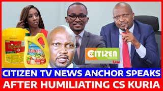 BREAKING MTANGAZAJI Wa CITIZEN TV AZUNGUMZA BAADA Ya KUMDHALILISHA MOSES KURIA HADHARANI CITIZEN TV [upl. by Lisha208]