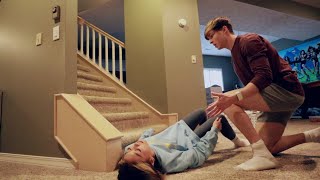 Falling Down Stairs Prank on Boyfriend GOT HIM [upl. by Merriman812]