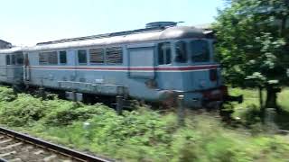 Leaving Pitesti railway station Romania 15072014 [upl. by Jackson]