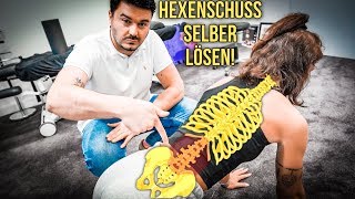 Stechen im Rücken Hexenschuss selber lösen [upl. by Essirahc]