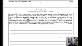 Rezolvare model oficial Evaluare Națională 2025 limba și literatura română [upl. by Cacia]