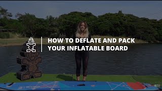 How to deflate and pack your Starboard Inflatable Stand Up Paddle Board [upl. by Fonda770]