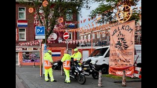 Frankrijk  Nederland Oranje Marktweg impressie DenHaag [upl. by Ellehcrad]