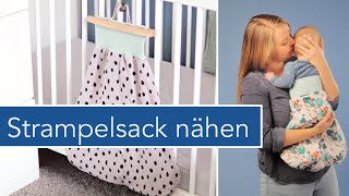 Baby Strampelsack nähen zum Wenden  HarryStrampel aus dem DIYeuleBabyBuch [upl. by Aihsak]