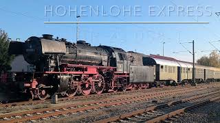 Hohenlohe Express BR 23 Dampffahrt [upl. by Eldreda124]