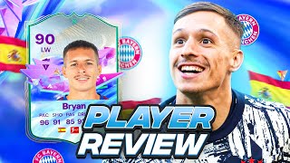 4⭐4⭐ 90 FUTURE STARS EVOLUTION BRYAN PLAYER REVIEW  FC 24 Ultimate Team [upl. by Blasius528]