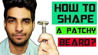 HOW to trimshape a PATCHY BEARD at home Mens beard grooming hacks 2017 [upl. by Yrod]