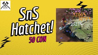 SnS  Hatchet build 50con  New World Aeternum [upl. by Scot]