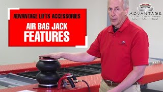 ADVANTAGE LIFTS ACCESSORIES  AIR BAG JACK FEATURES [upl. by Rebane]