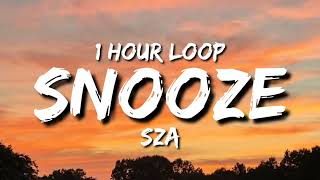 SZA  Snooze 1 Hour Loop [upl. by Teraj]