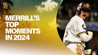 Padres Rewind Jackson Merrills Top Rookie Moments [upl. by Lois536]