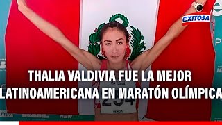 🔴🔵París 2024 Thalia Valdivia fue la mejor latinoamericana en la maratón olímpica [upl. by Alverta]