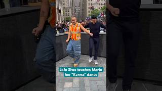 JoJoSiwa broke down her viral “Karma” dance for Mario 🔥 shorts [upl. by Edveh115]