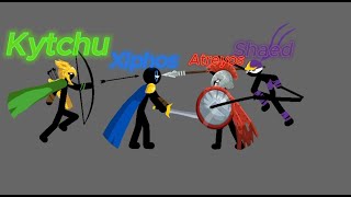 XiphosampShade Vs KytchuampAtreyos Atreyos Kytchu Xiphos Shade stickwarsaga [upl. by Sulohcin]